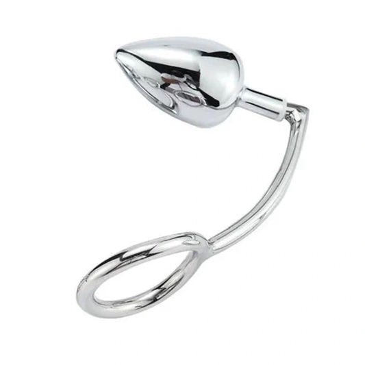 Anal Hooks Stainless Cock with 4663 Anal Hook DiscreetChoice Ring Steel Set 0916